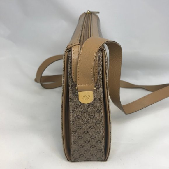 Flavi Vismano Firenze Tan Vintage Crossbody Purse - Picture 2 of 6